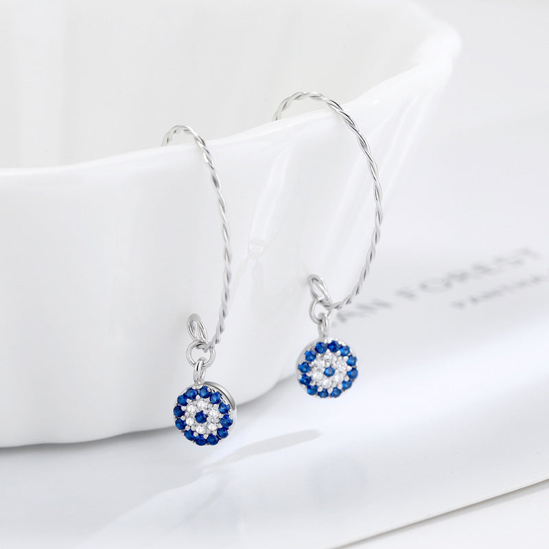 Korean Sterling Silver Needle Earrings