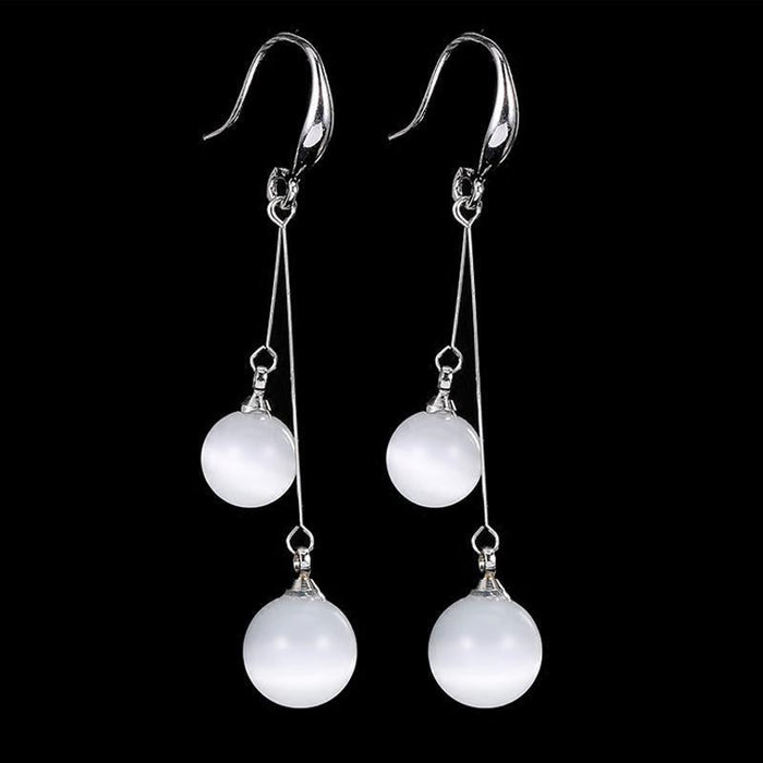 Opal Stone Gemstone Dangle Earring
