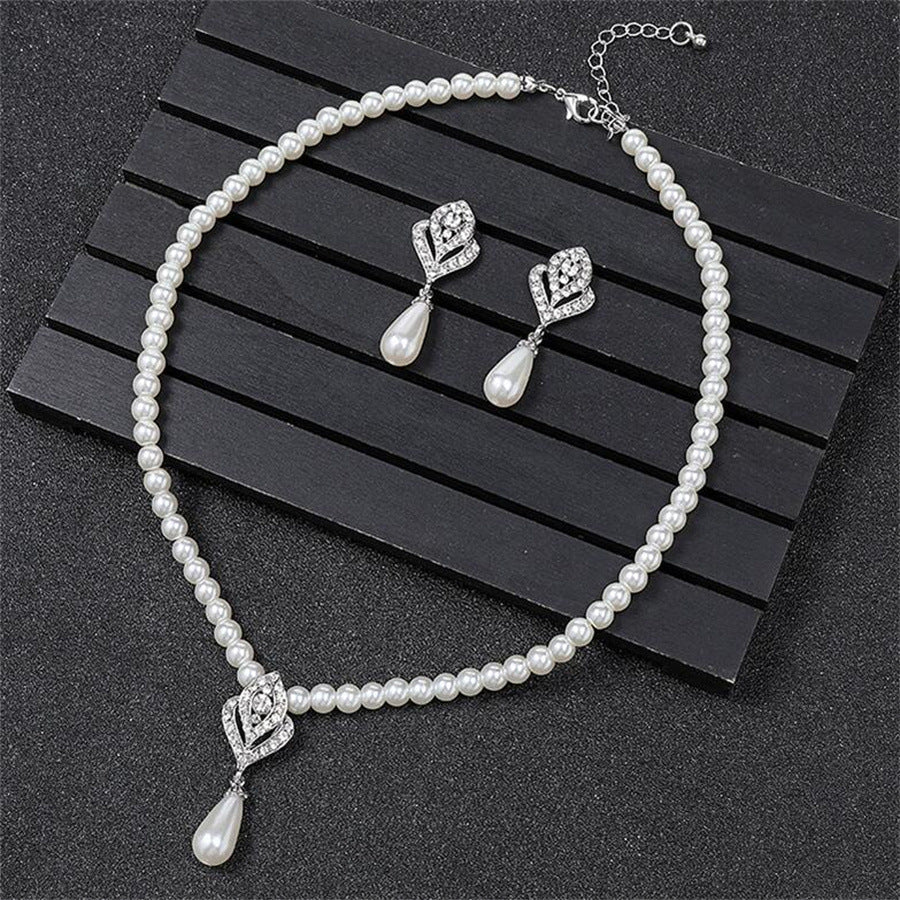Handmade Pearl Bridal Wedding Jewelry Sets