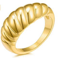 Horn Bread Twisted Ring