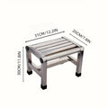Multi Functional Stainless Steel Stool - Durable Thick & Sturdy Stool, Ideal for Living Room, Bathroom, Kitchen, Corridors