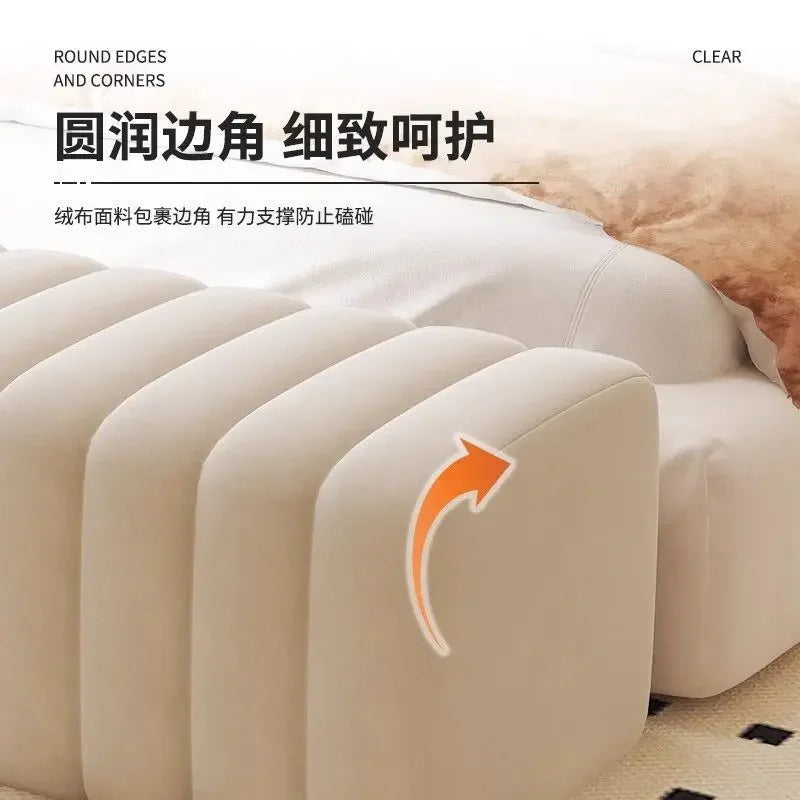 Bed end stool, bed bed, sofa, bedroom, simple long strip shoe changing stool, dressing room, design sense, sofa stool