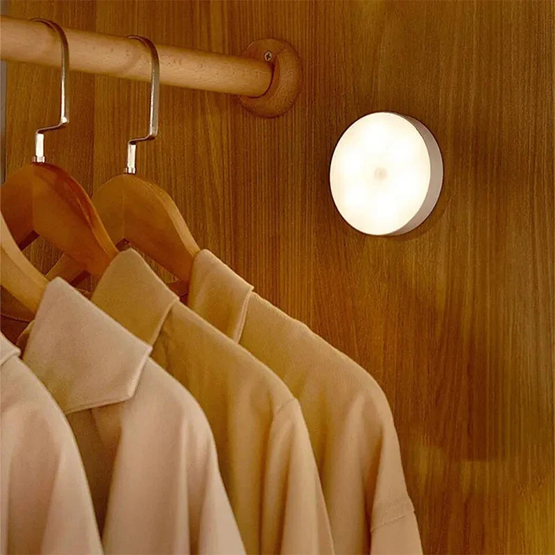 Motion Sensor Light Bedroom Night Light Room Decor USB LED Lamp Rechargeable Home Decoration Lights For Stairs Hallway Closet