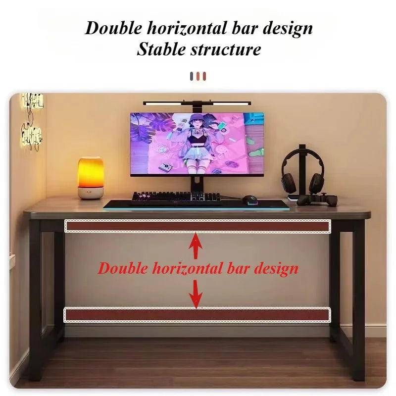Folding computer desk, solid wood desk, office desk, student study desk, 80/100cm, available in two sizes: walnut/oak tables