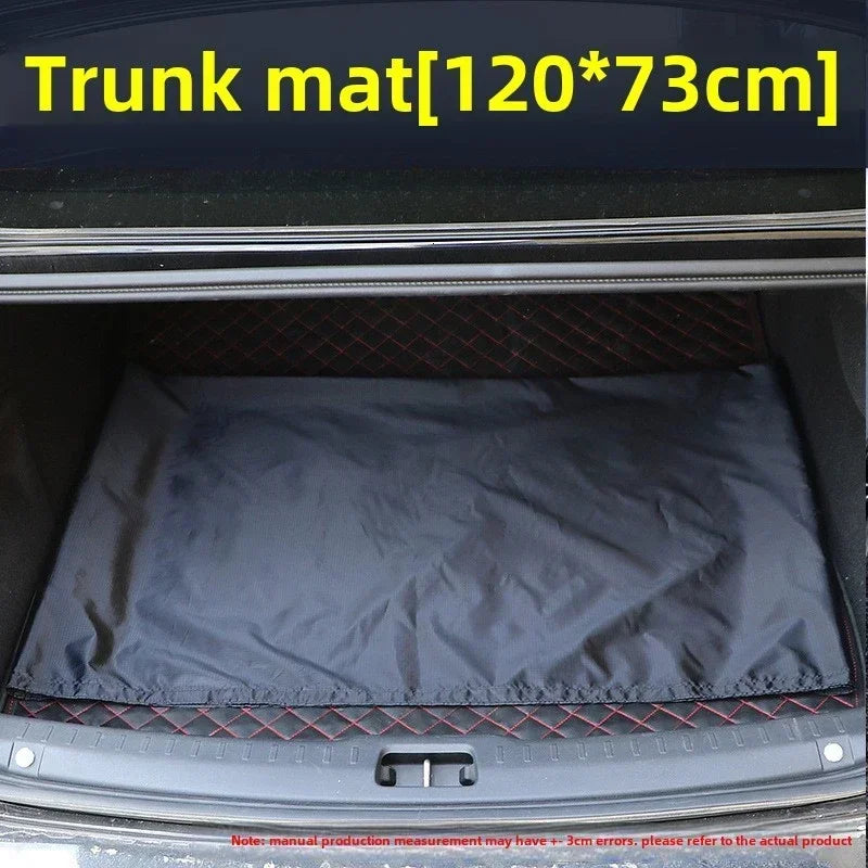 Car Seat Cover for Front Rear Seats Waterproof Antifouling Dust Covers for Steering Wheel Trunk Mat