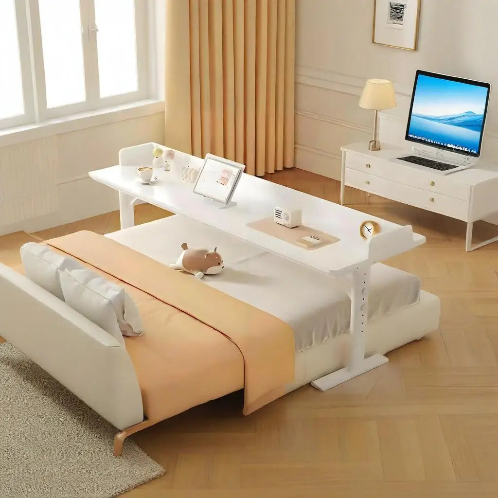 Cross-bed table computer table movable and liftable simple computer table home wall-mounted bedside workbench lazy desk