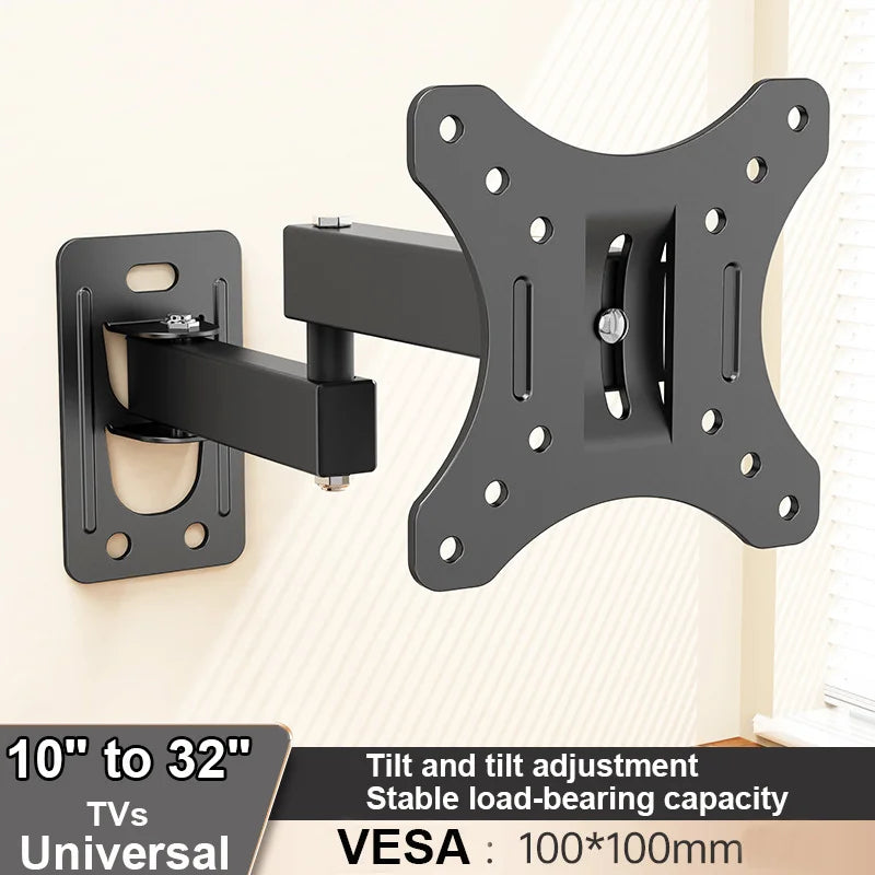 1 PCS Adjustable TV Monitor Wall Mount Bracket  for Most 13-27 In/10-32 in 360° Rotated Expansion tv Holder VESA 100*100mm