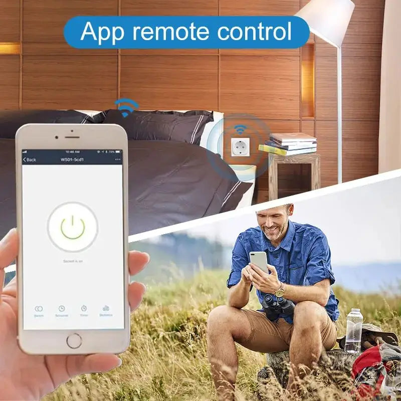 TUYA Smart Plug WiFi/Zigbee Socket EU 16A/20A With Power Monitor Timing Function Voice Control Works With Alexa GoogleHome