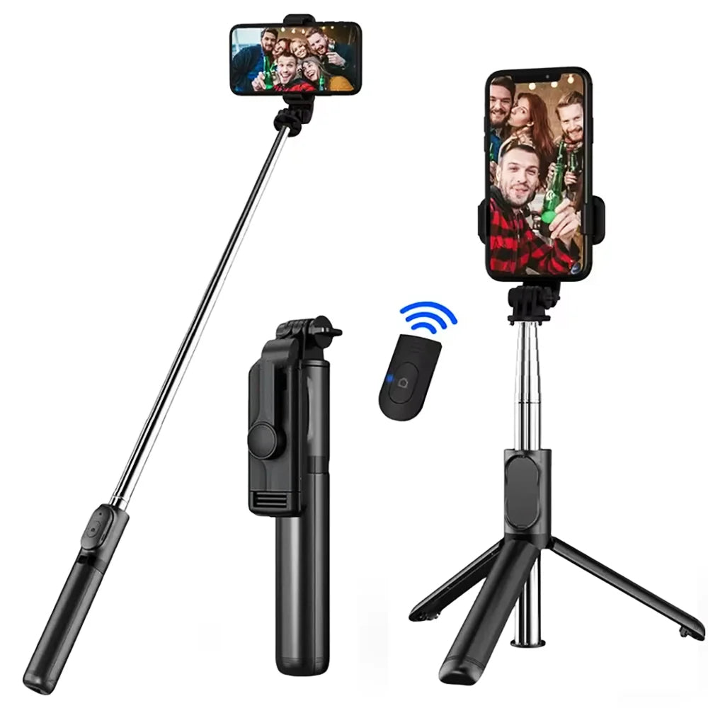BSLIUFANG Wireless Bluetooth Selfie Stick tripod monopod stand Phone holder for Outdoor travel 3 IN 1