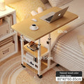 Multi-Functional Small Desk for Bedroom/Dorm/Home Office, Space-Saving Study Table for Students & Lazy Person