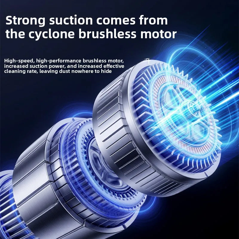 Car vacuum cleaner wireless one-button dust dump high-power portable vacuum cleaner large suction mini handheld vacuum cleaner