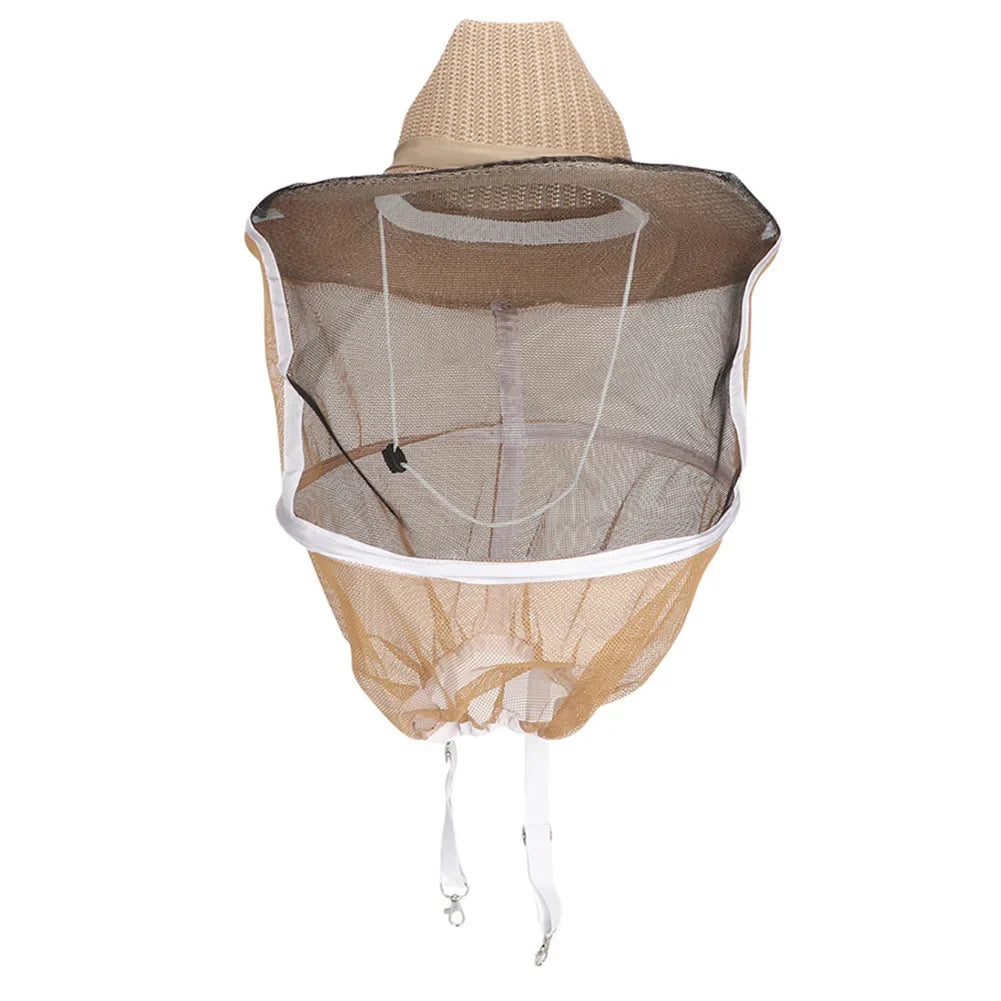 Beekeeping  Cowboy Hat Breathable Fireproof Beekeeping Veil  Face  Protector