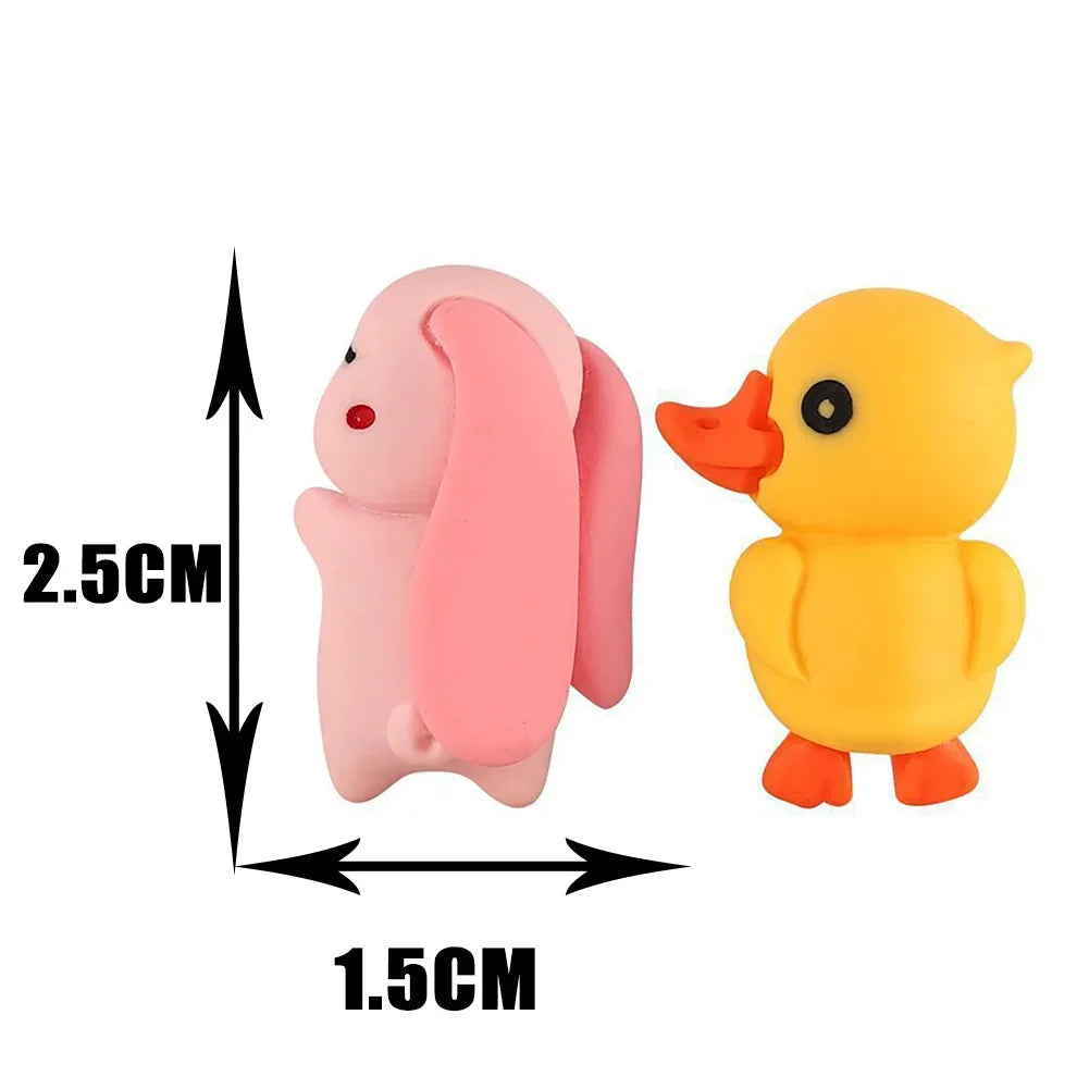 6/1pcs Cute Animal Ornament Car Center Console Display Screen Ornament Car Rearview Mirror Bike Little Turtle Cute Pendant Doll