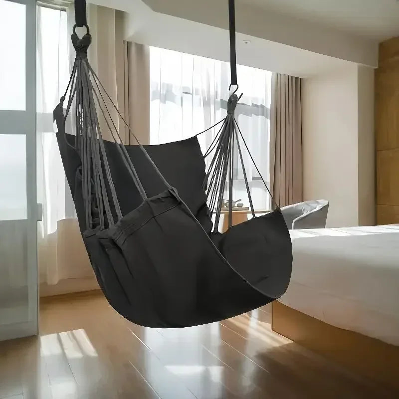 1PC Outdoor Rocking Chair Fabric Hammock Canvas Leisure Swing Chair Dormitory Portable Folding Hanging Chairs Outdoor Furniture