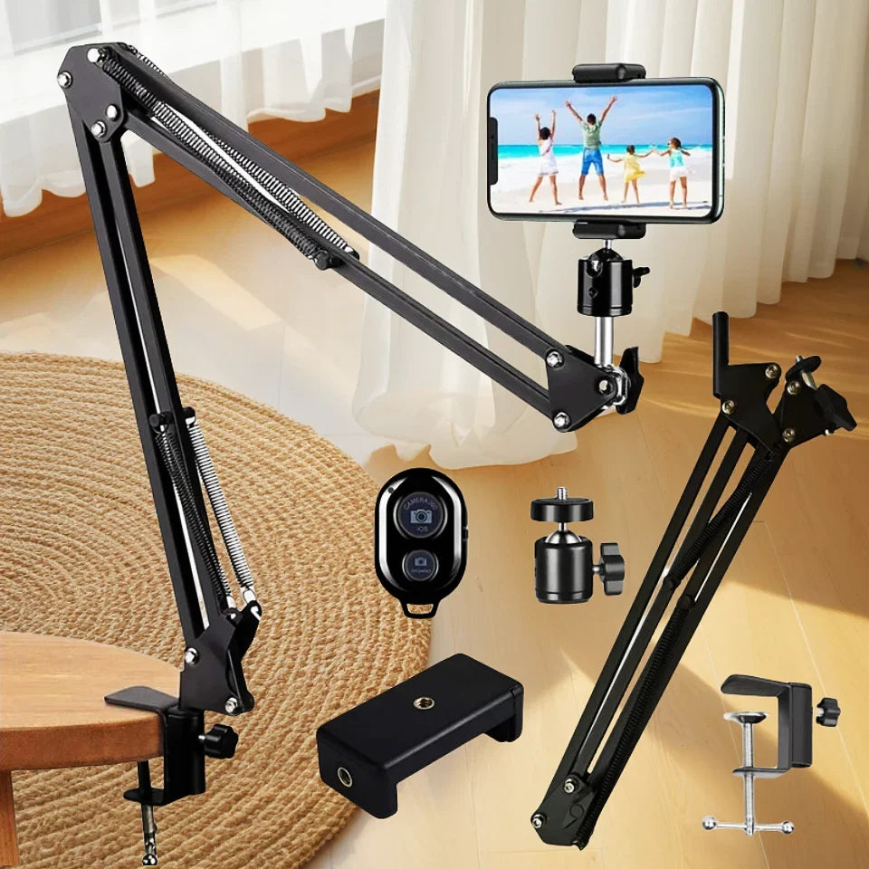 2025 NEW Flexible Arm Tripod For Phone Stand Table Folded Anchor 360° Rotation Online Desktop Laptop Video Live Shot Photography