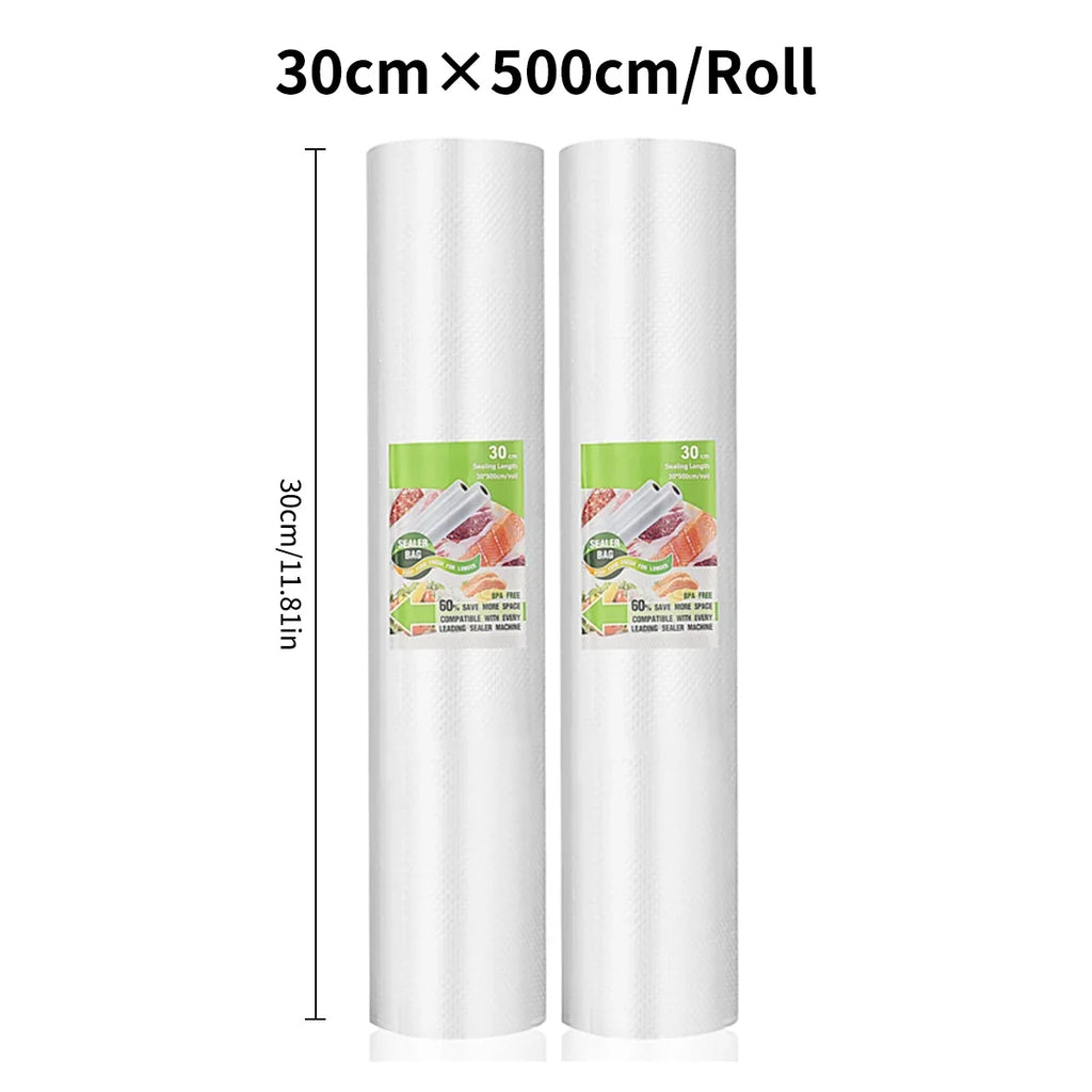 vacuum bags for food Vacuum Sealer bag Food Fresh Long Keeping 12+15+20+25+30cm*500cm Rolls/Lot bags for vacuum packer