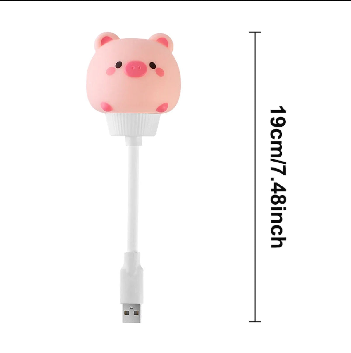 USB Night Light LED Cute Cartoon Night Lamp Bear Chick Kitten for Baby Kid Bedroom Decoration Bedside Lamp