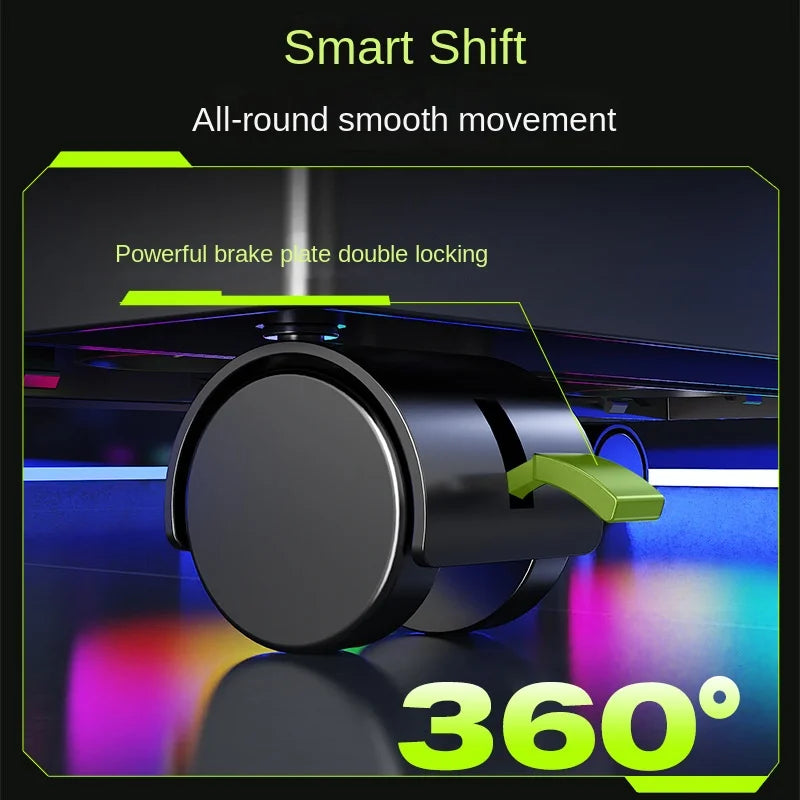 BEISHI Adjustable Computer CPU Holder with RGB Cooling Fan Heat Dissipation Heat Dissipation Mobile PC Tower Stand for Gamers