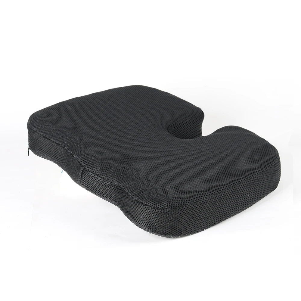 Comfortable breathable seat cushion, U-shaped design wave sponge massage cushion can relieve buttock pressure/coccyx pain