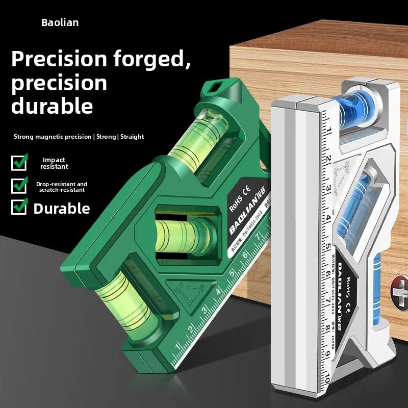 Portable Level Ruler Bubble Level Precision Level Magnetic Lever Angle Gauge Finder Leveling Aligner Woodworking Tool