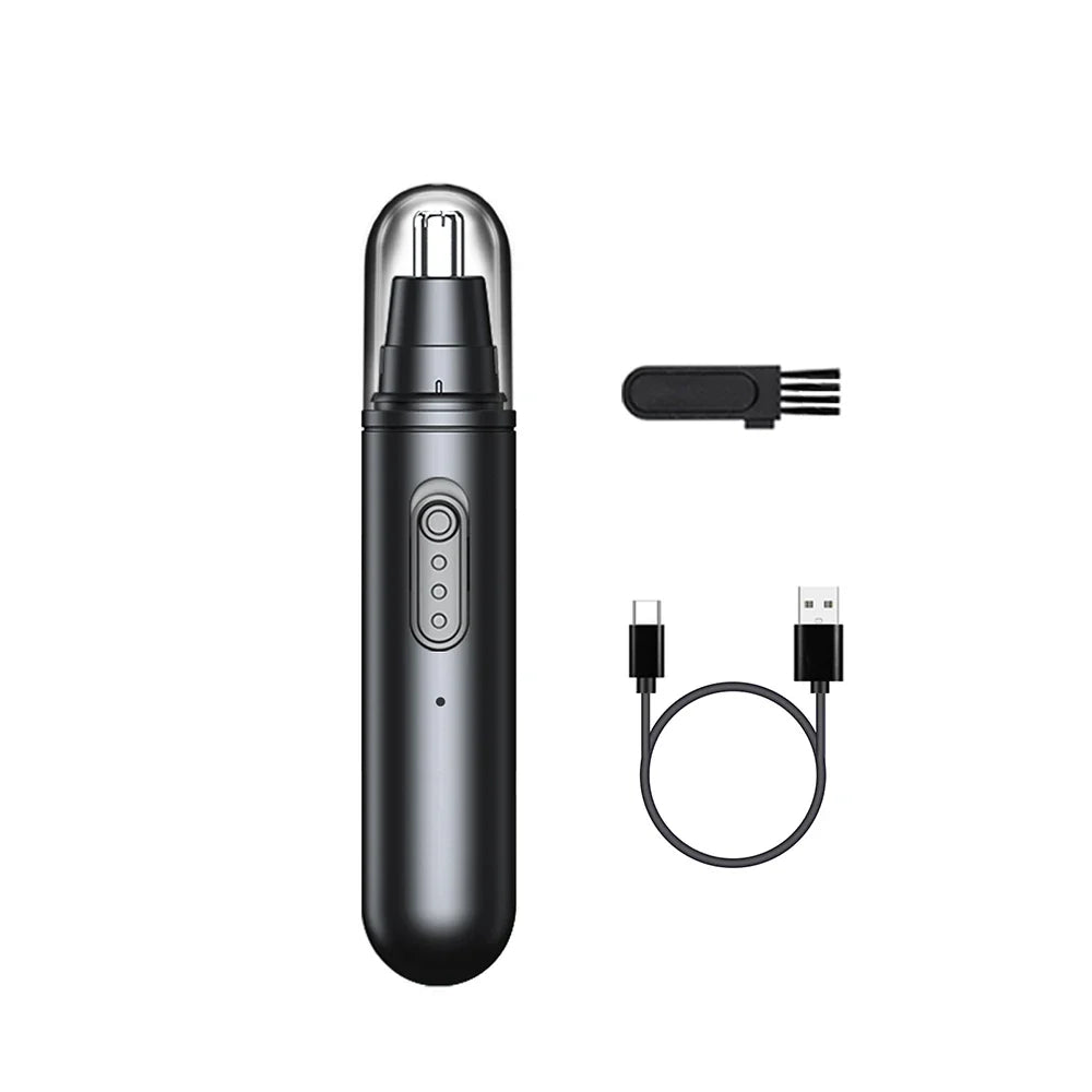 Nose Hair Trimmer Rechargeable Mini Portable Electric Nose Hair Clipper for Men Automatic Shaving Eyebrow Ear Nose Hair Trimmer