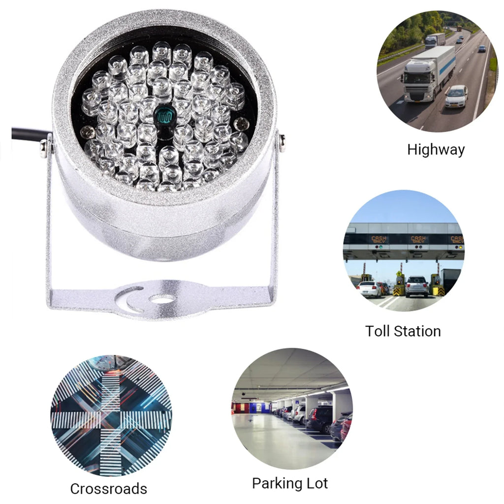 48 LED IR Illuminator Lights Waterproof Infrared Night Vision Light for Security CCTV Camera Camera Infrared Night CCTV IR Light