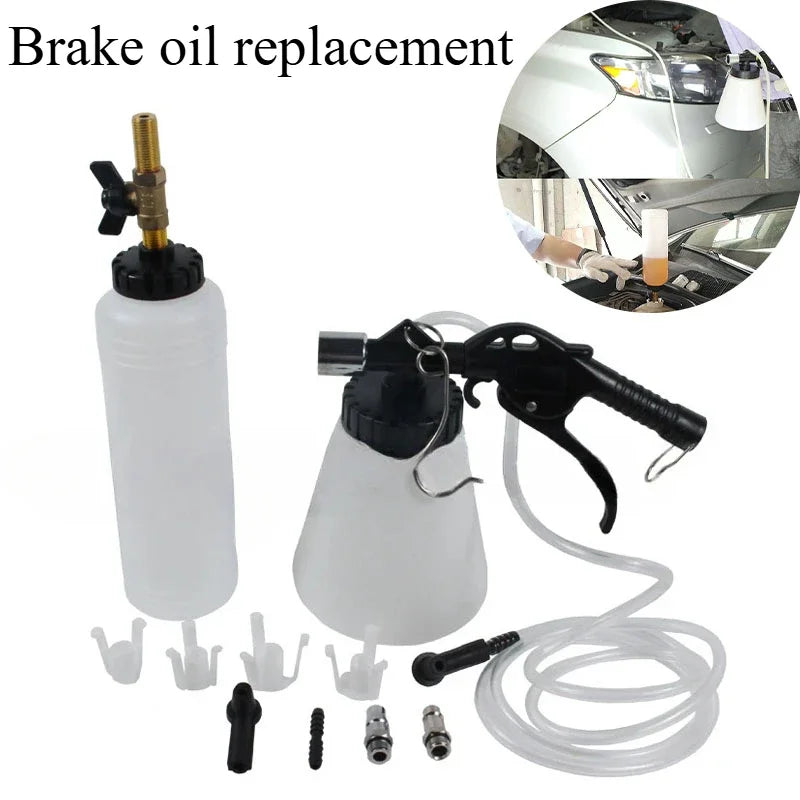 1L 0.75L Car Brake Bleeder Hydraulic Pumping Fluid Pump Kit Oil Change Purge Tank Tubes Repair Tool Truck Motorcycle Accessories