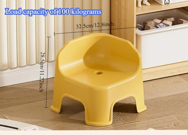 Thickened plastic stool, household small chair, small stool, living room seat, low stool, sofa, shoe changing stool, bath stool