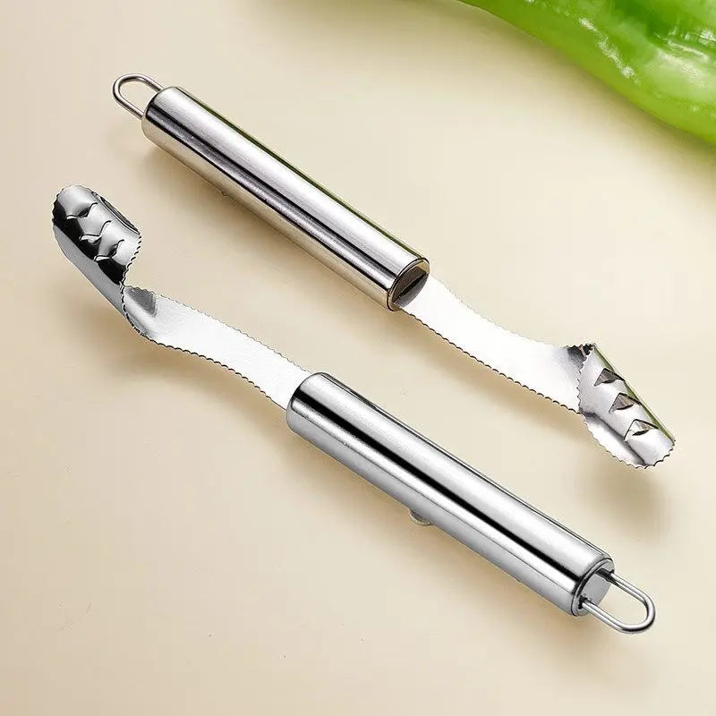 Stainless Steel Corer Chili Corer Bitter Gourd Seed Remover Core Digging Knife  Green Pepper Cutter Seed Digging Tool Kitchen