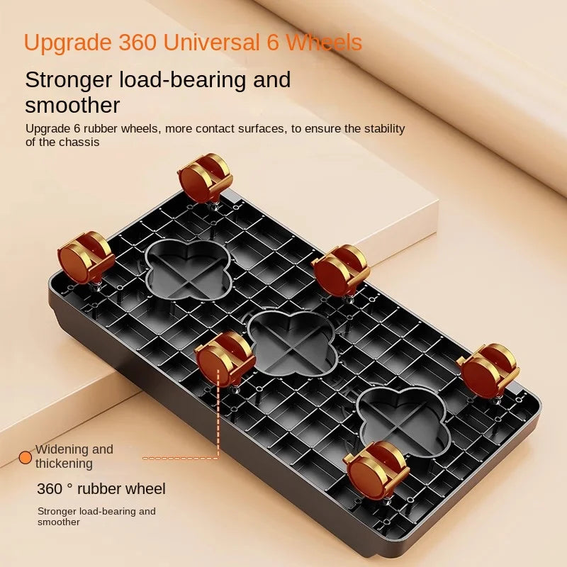 Double Layer Computer Tower Stand Mobile Base with Universal Wheels Simple Storage Heightening Case Support Bracket PC CPU Stand