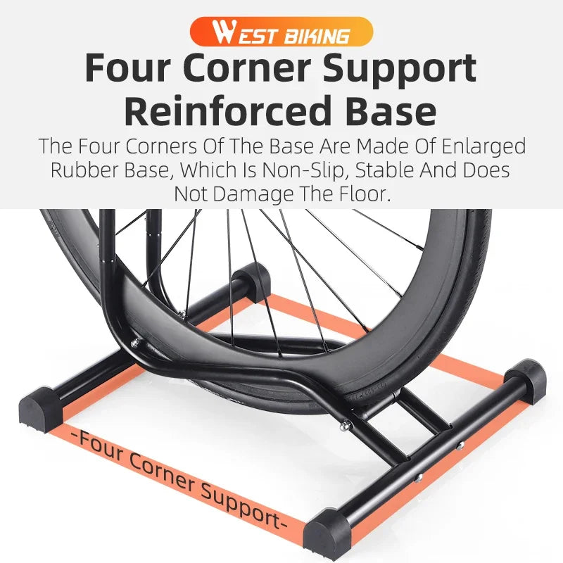 WEST BIKING 3 In 1 Bicycle Parking Rack Multifunctional Bike Indoor Garage Storage Stand MTB Road Bike Maintenance Repair Stand