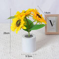 3 LED Night Light Rechargeable Sunflower Lights Interior Lighting Bedroom Bedside Desktop Decoration Table Lamp Night Lamps