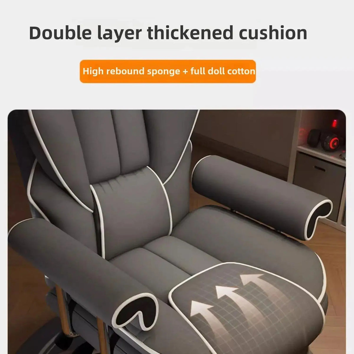 Voice Gaming Chair Comfortable Office Home Computer Gaming Sofa Chair Work Study Backhear Swivel Chair