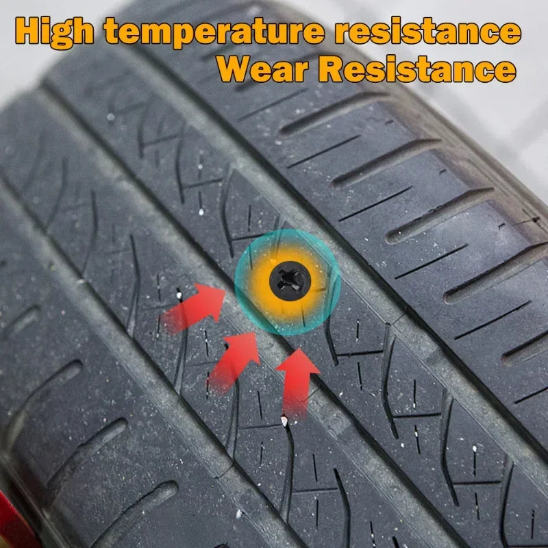 Vacuum Tyre Repair Nail Tire Puncture 10/30pcs Screws Motorcycle Fitting Set Tubeless Wheel Repair Punctures Kit Patches for Car
