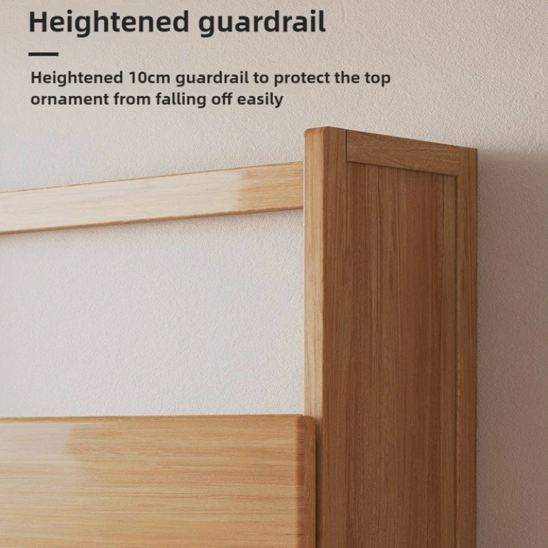 Simple desktop bookshelf dormitory multi-layer storage rack home student desk finishing shelf solid wood with extraction rack
