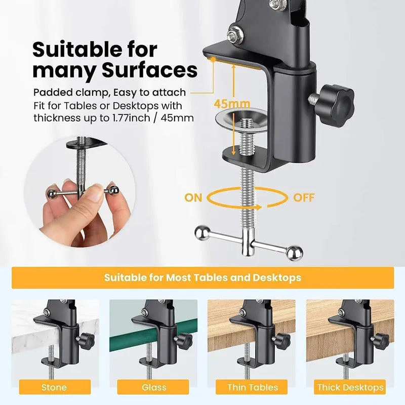 2025 NEW Flexible Arm Tripod For Phone Stand Table Folded Anchor 360° Rotation Online Desktop Laptop Video Live Shot Photography