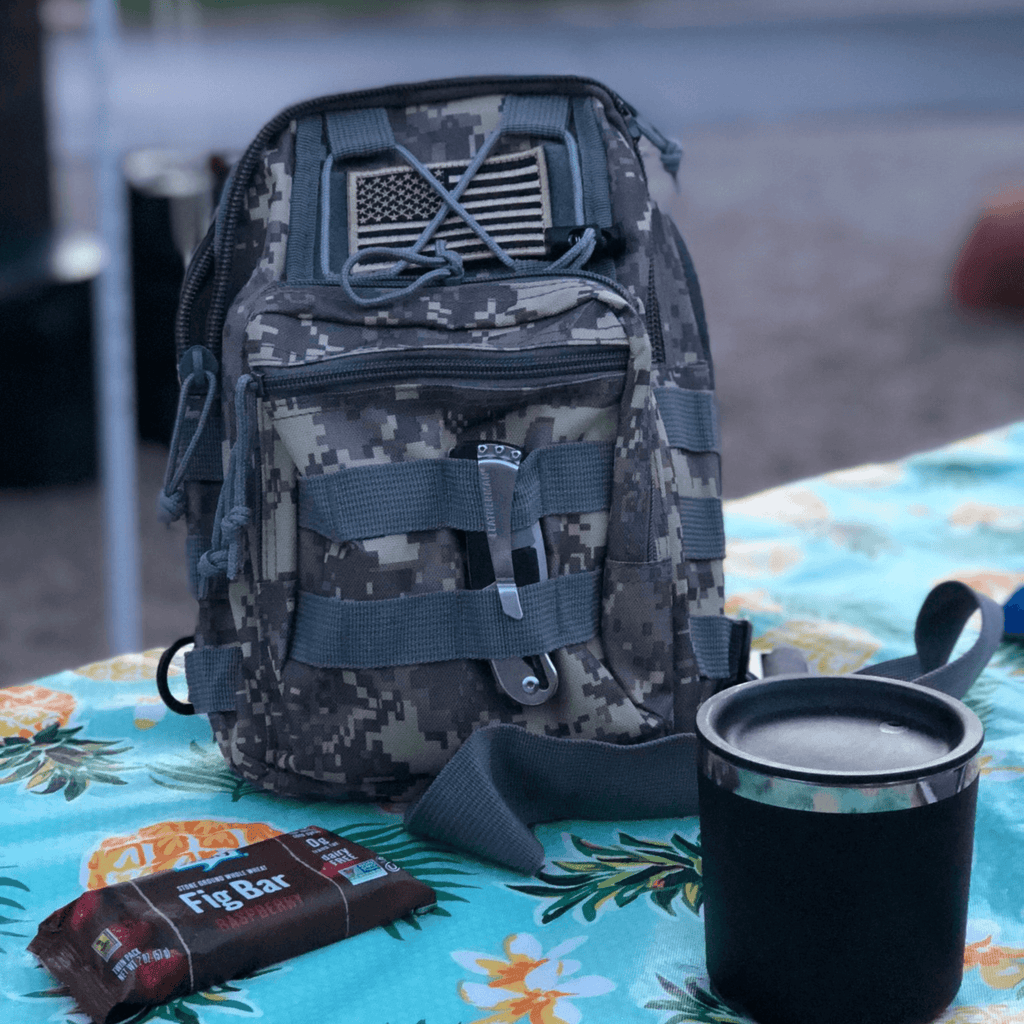 JupiterGear Tactical Military Sling Backpack Shoulder Bag Molle Outdoor Daypack Backpack with Adjustable Strap