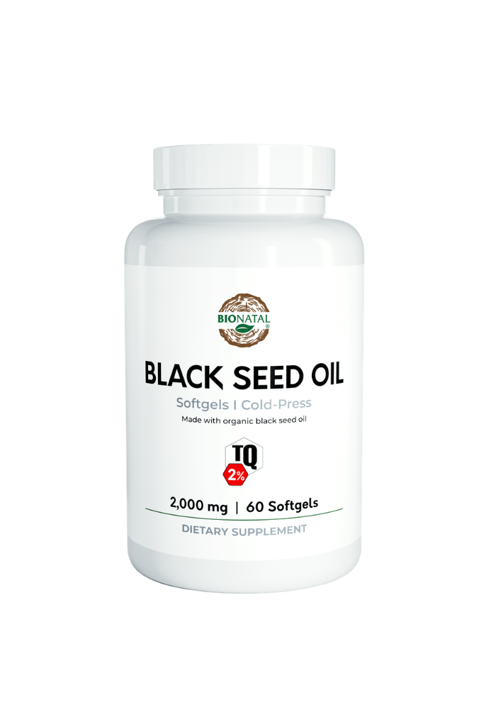 BioNatal Organic Black Seed Oil Softgels 2000mg – 2% TQ