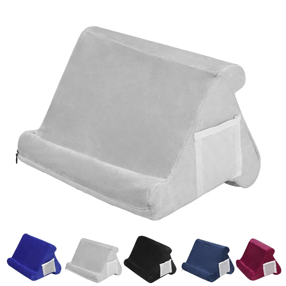 Multifunctional tablet support sponge pillow stand for reading books, tablet desktop support