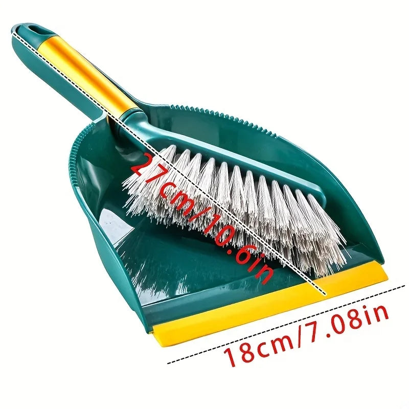 1 Set of Desktop Broom Set, Compact Broom, Suitable for Household Durable Plastic Shovel Brushes, Easy To Store and Use