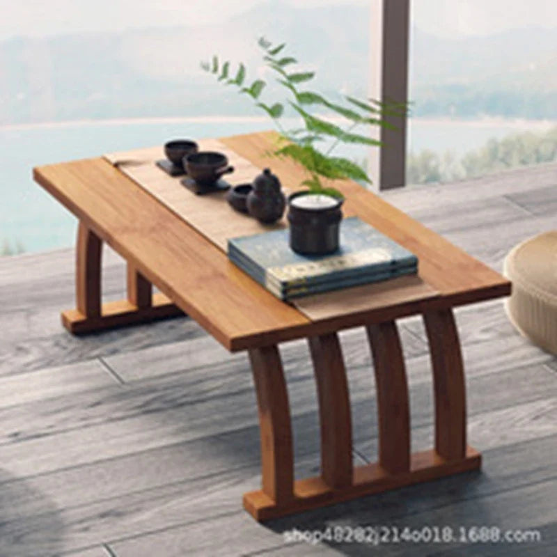 Nanzhu bay window small tea table tatami Japanese low table tea table small table bedroom folding kang table household use