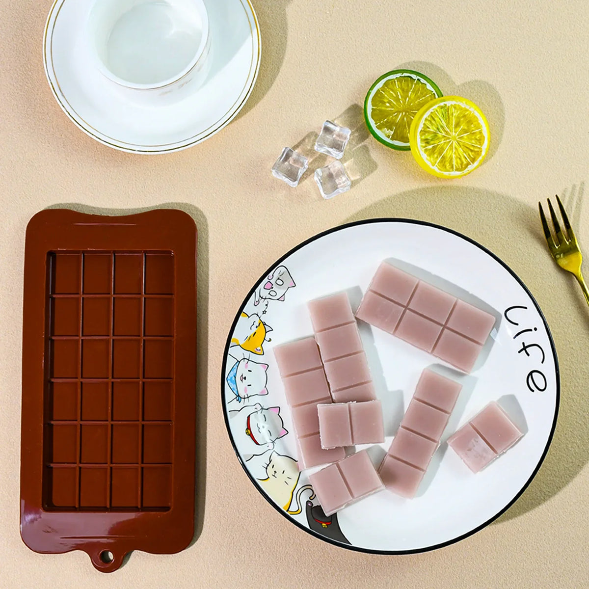 Chocolate Molds Bakeware Cake Molds High Quality Square Eco-friendly Silicone Mold DIY 1PC Food Grade 24 Cavity Candy Tools