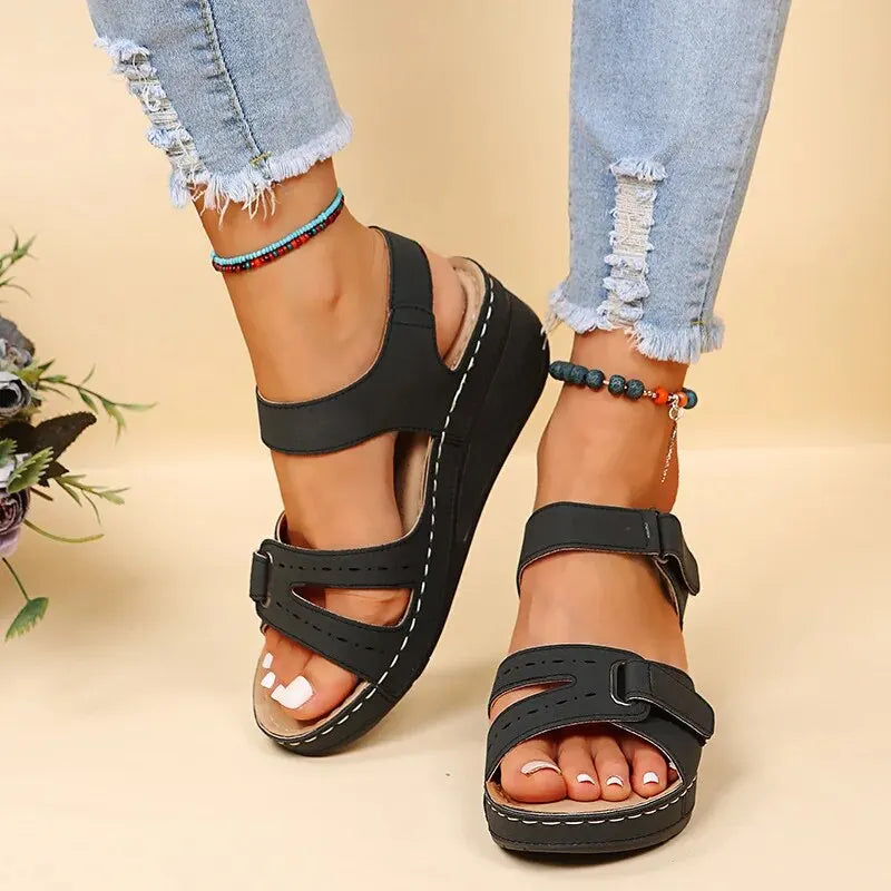 Summer Wedge Sandals for Women 2023 New Fashion Non Slip Beach Shoes Woman Lightweight Casual Platform Sandalias Mujer Plus Size