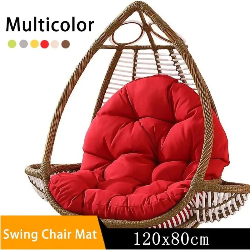 Balcony Egg Chair Cushion Seat Pad Swing Hanging Chair Mat Pillow Patio Garden Outdoor Thickened Hammock Rocking Chair Seat