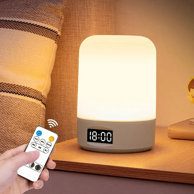 Led Night Lights Bedside Dimmable Charging Desktop Night Lamps Bedroom Bedside Lighting Decoration Touch Led Reading Table Lamp