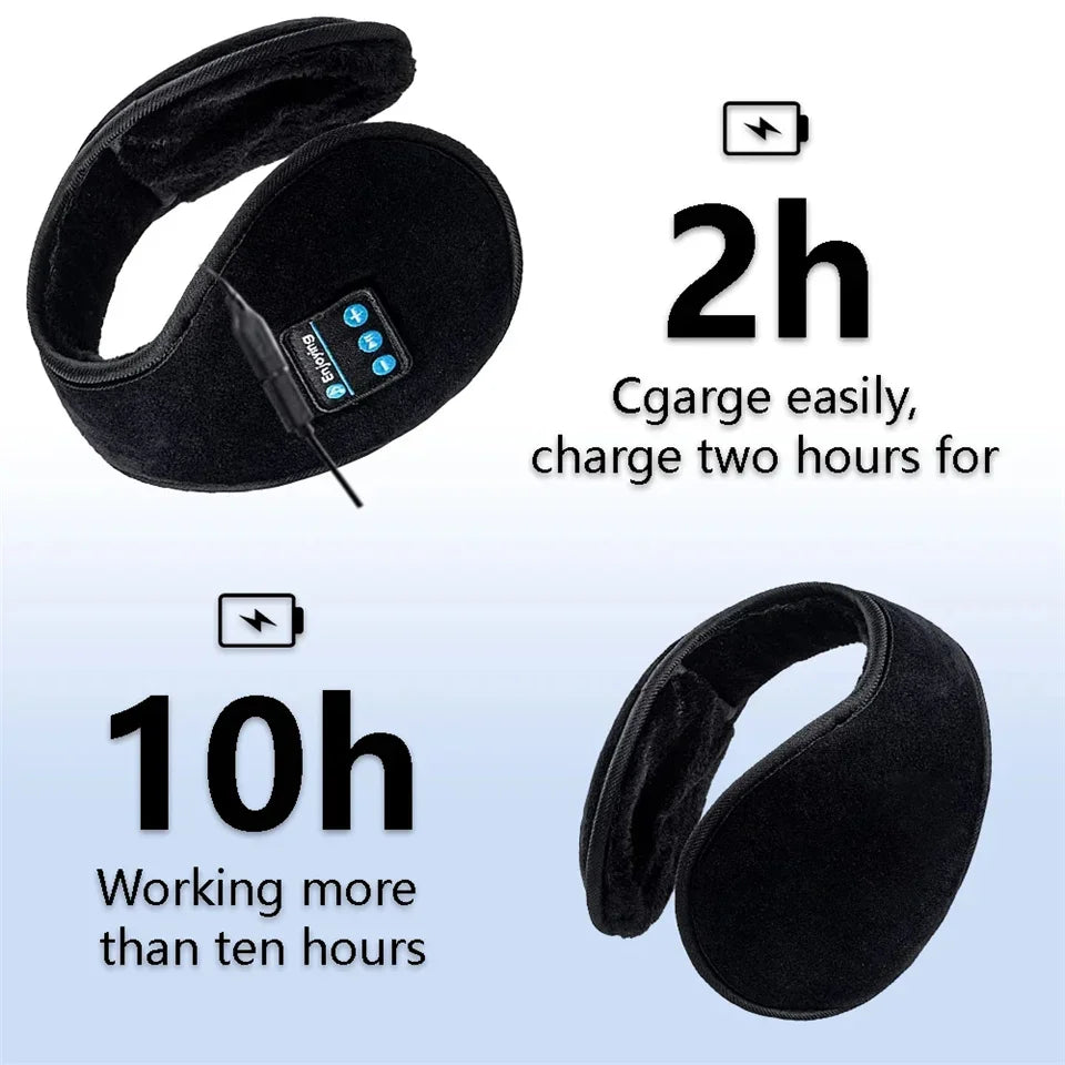 Wireless Ear muffs Bluetooth Headphones Earmuffs Winter Earplug Casual Cap Sports riding warmer Earmuff men women music Earphone