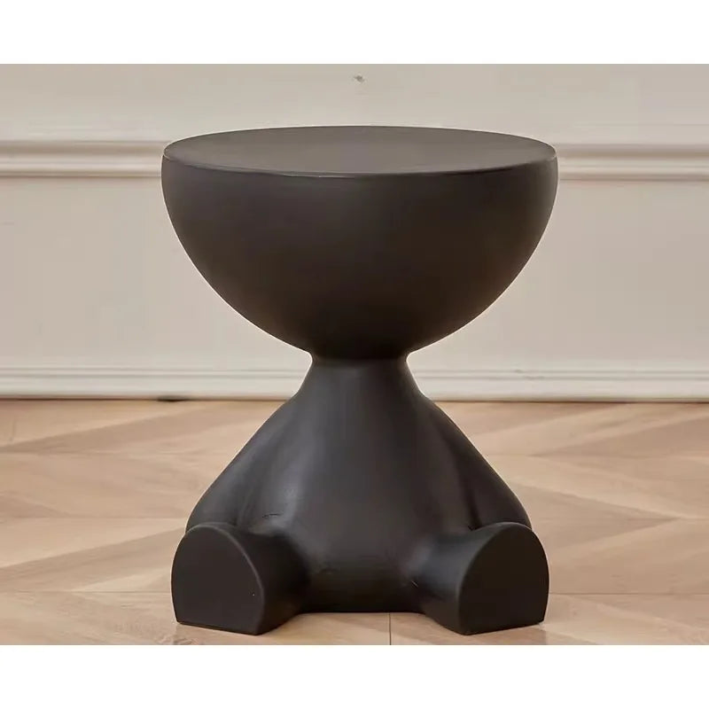 Creative sofa side table removable coffee table cream style simple household living room round table side table small table rack
