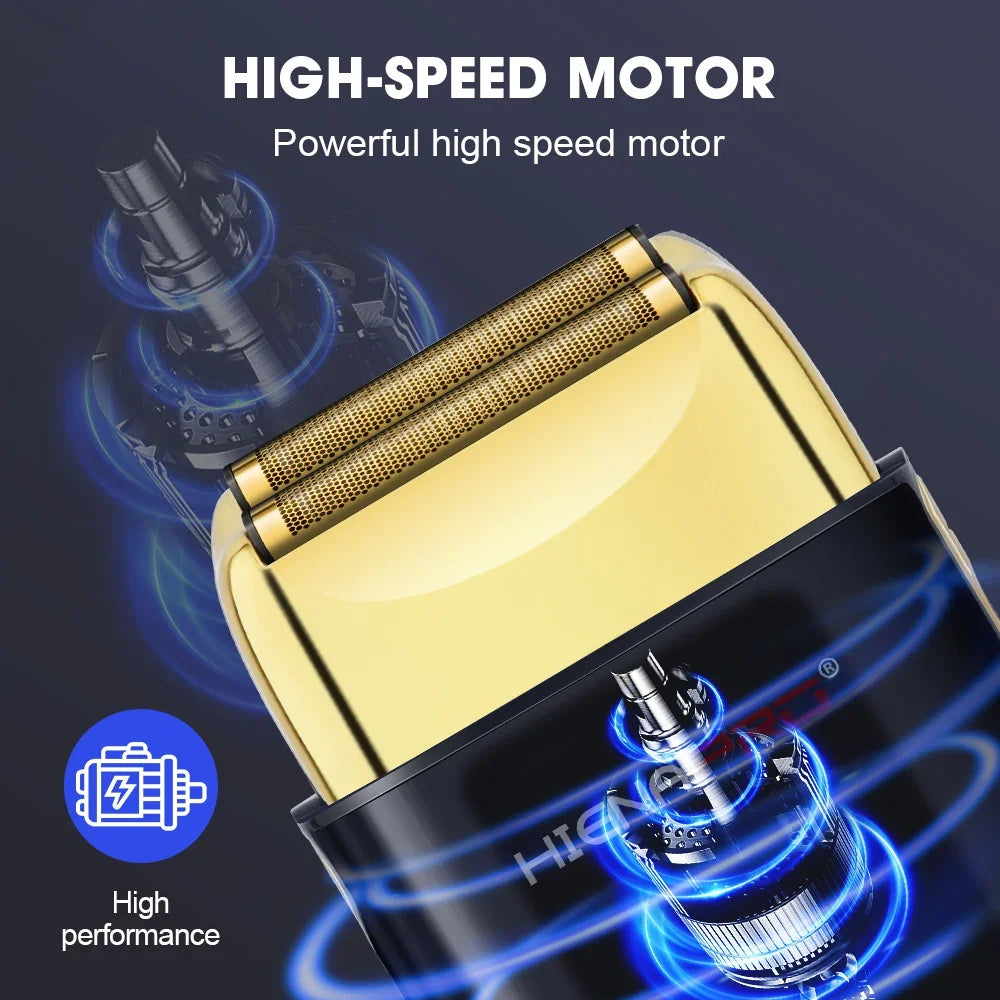 HIENA shaving machine men Electric shaver Hair clipper Rechargeable Metal Housing Pro Electric Shaver For Men Electric home