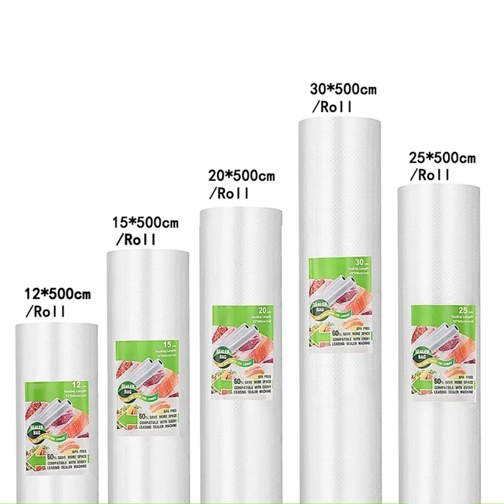 vacuum bags for food Vacuum Sealer bag Food Fresh Long Keeping 12+15+20+25+30cm*500cm Rolls/Lot bags for vacuum packer