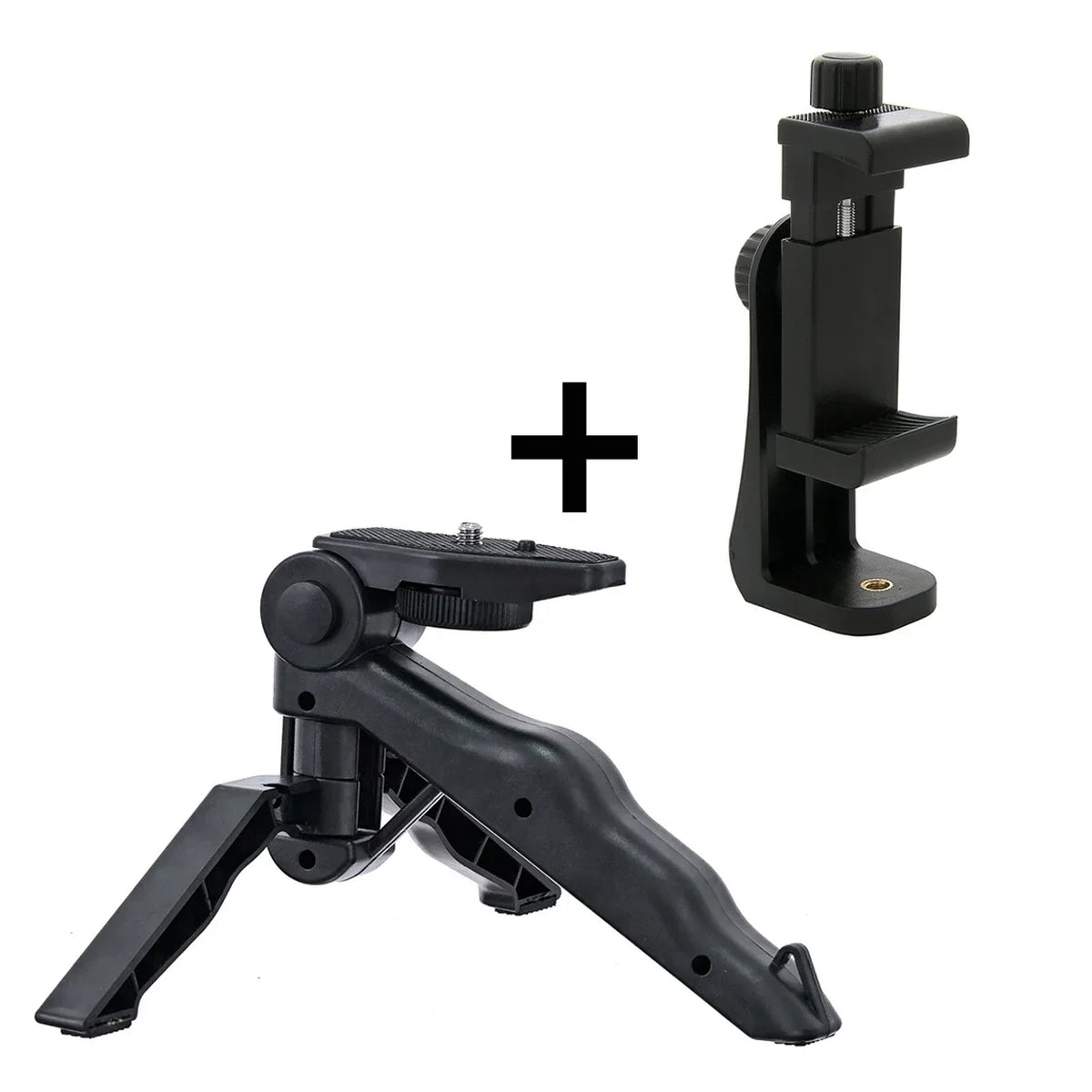 Phone Holder Portable Tripod Foldable Desktop Mobile Phone Stand Rotatable Selfie Holding Live Video Camera Stabilizer Bracke